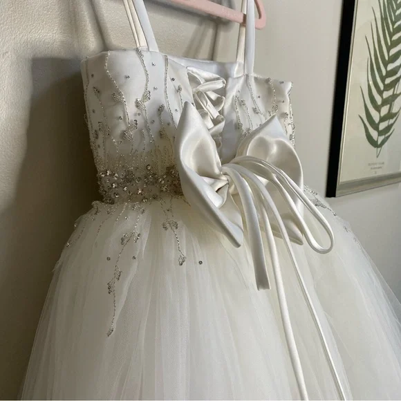 beaded junior bridesmaid dress Off Shoulder Black Beaded Applique Satin Junior Bridesmaid Dress modakidz